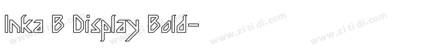 Inka B Display Bold字体转换
